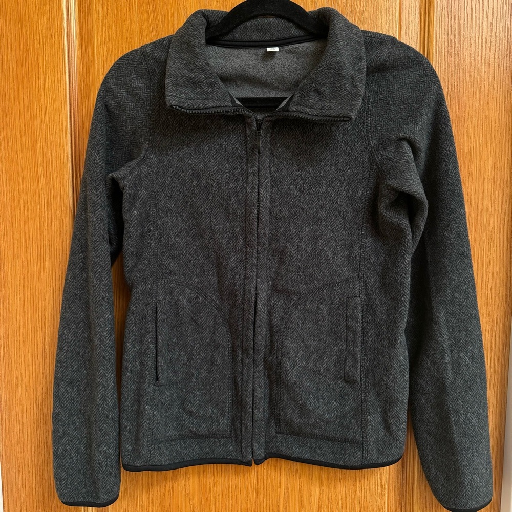 Uniqlo gray fleece jacket full zip